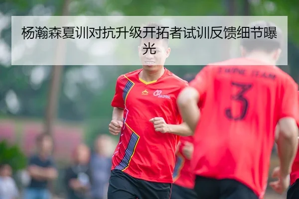 杨瀚森夏训对抗升级开拓者试训反馈细节曝光